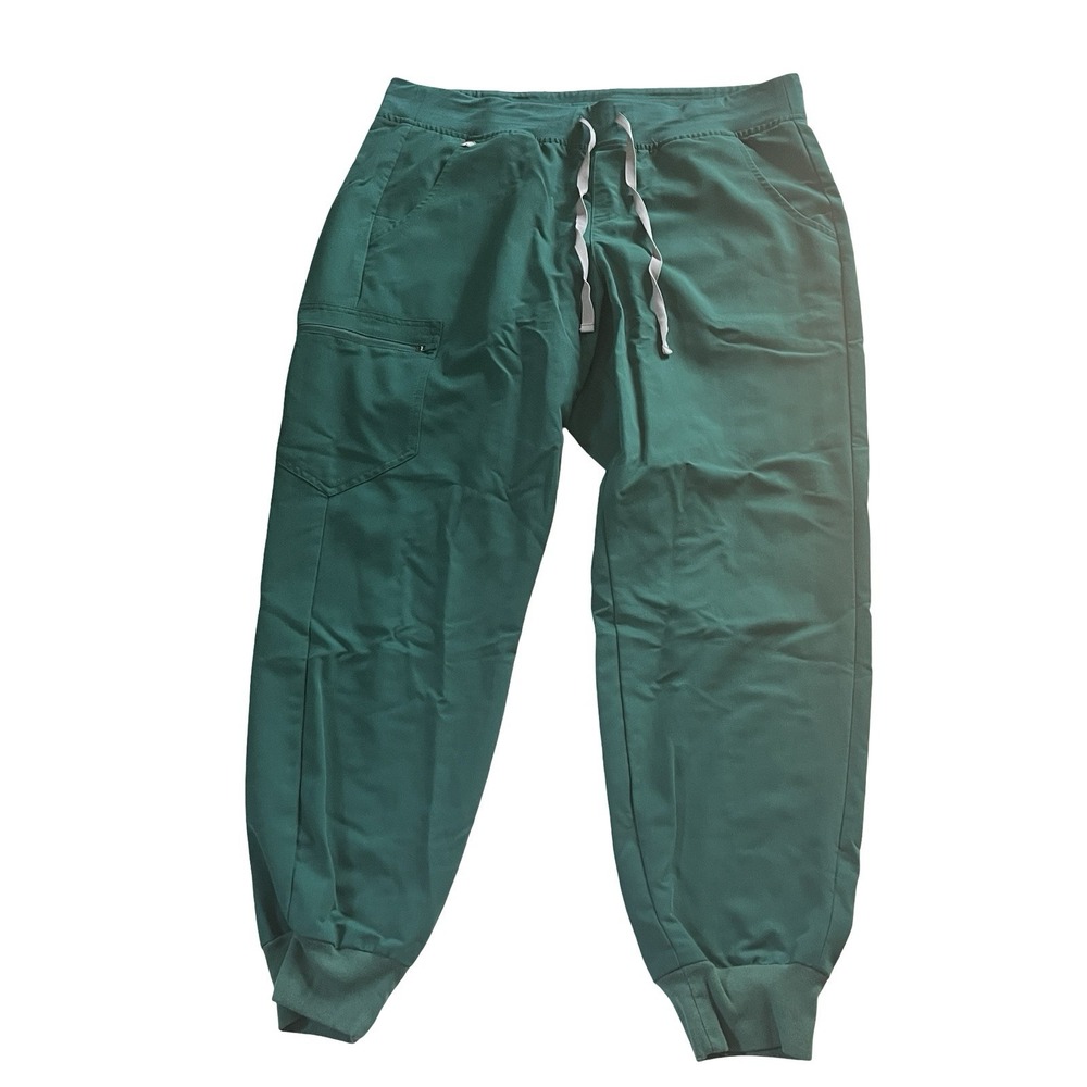 FIGS Women's Size L Technical Collection Scrub Pants Green Drawstring Jogger